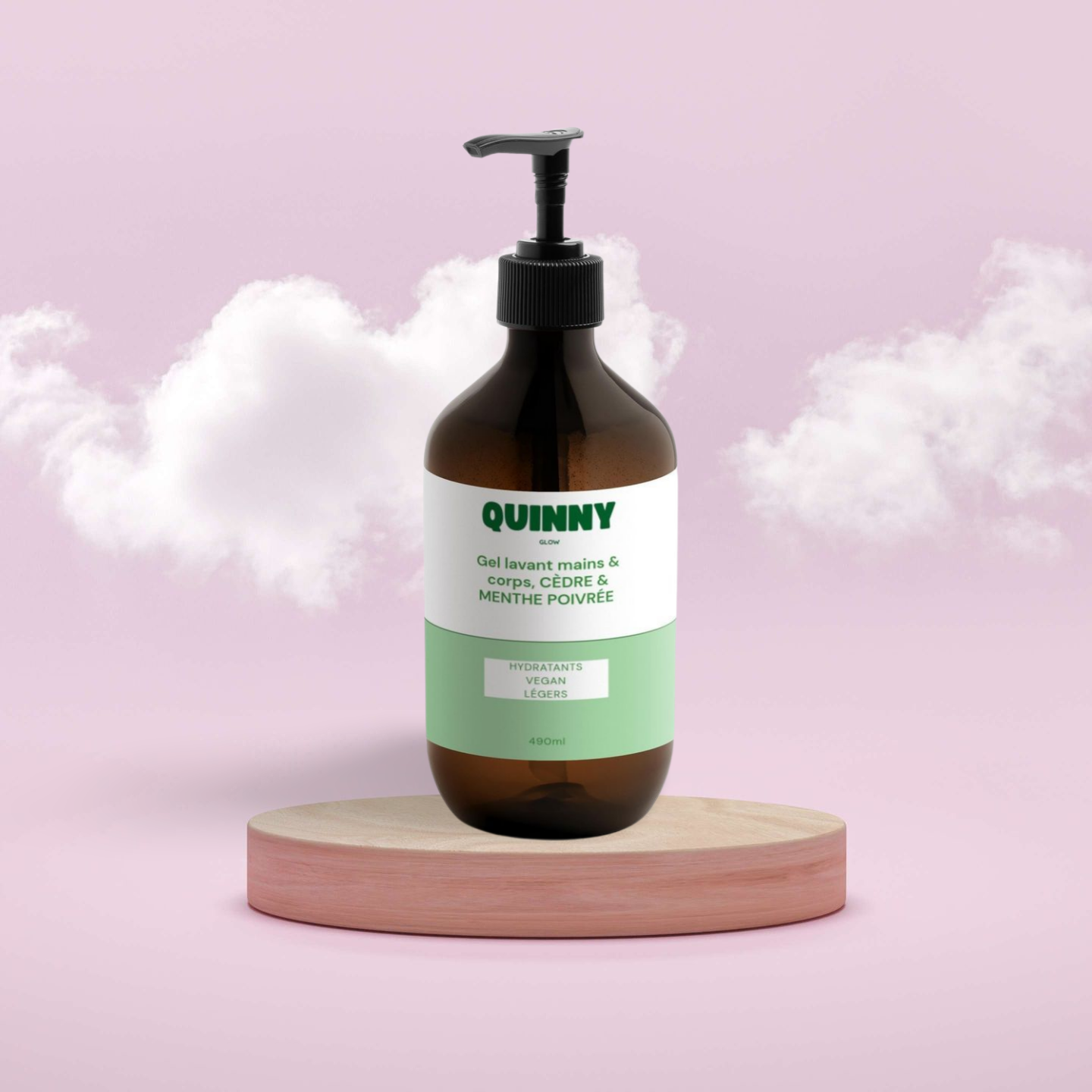 Hand & body wash gel, CEDAR & PEPPERMINT